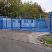 Electric Security Fencing on Sliding Gate